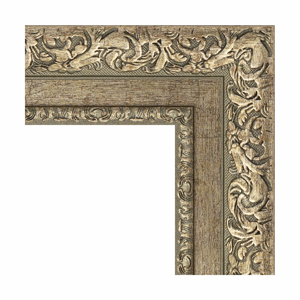 Зеркало Evoform с фацетом в багетной раме виньетка античное серебро 85 мм, 55x75 см - фото №7