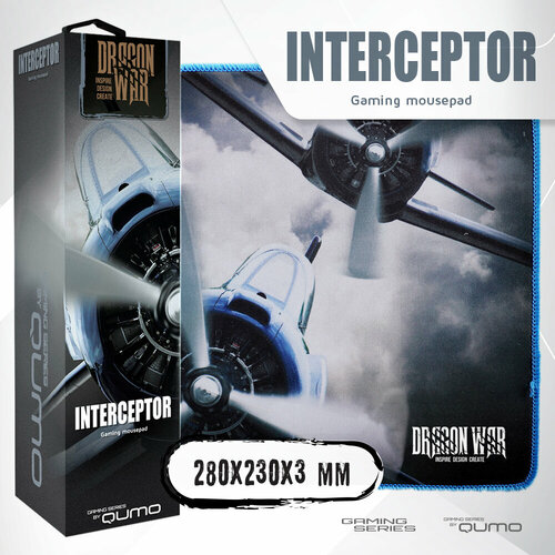 Игровой коврик для мыши Qumo Interceptor , 280*230*3 мм