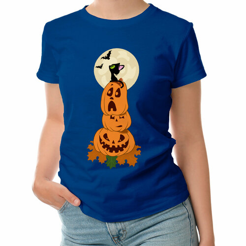 фото Футболка roly, размер l, синий