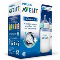 Philips AVENT Бутылочки полипропиленовые Classic+ SCF566/27 330 мл, 2 шт, с 3 месяцев, бесцветный