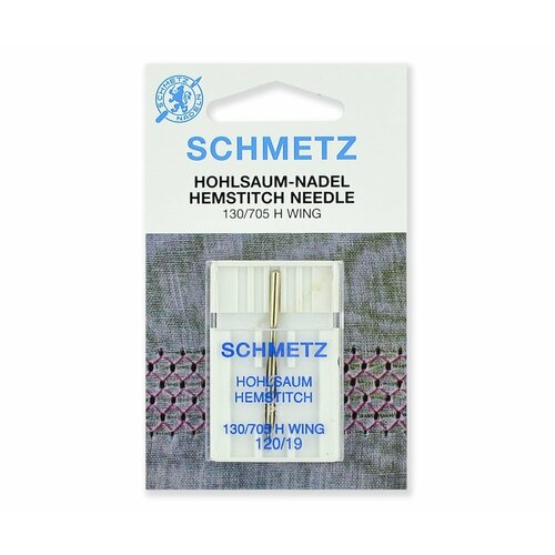 иглы schmetz для мережки 120 1 шт Иглы Schmetz для мережки № 120, 1 шт.