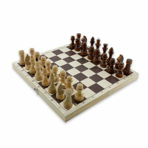 Шахматы деревянные с доской настольные игры объедовская фабрика игрушки шахматы походные деревянные с доской
