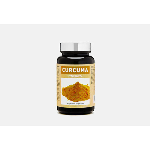 Пищевая добавка в виде растительных капсул на основе куркумы, витаминов и минералов Curcuma Synergy+