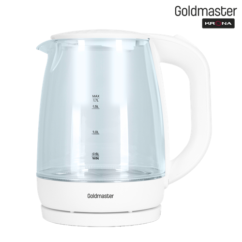 Чайник электрический Goldmaster Krona Beykoz стекляный СтеклоБелый 633500₽