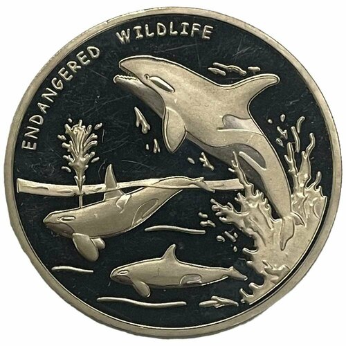 ДР Конго 10 франков 2011 г. (Вымирающие виды - Дельфин) (Proof)