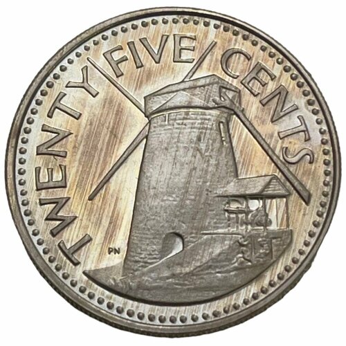 барбадос 1 цент 1980 г fm proof Барбадос 25 центов 1980 г. (Proof)