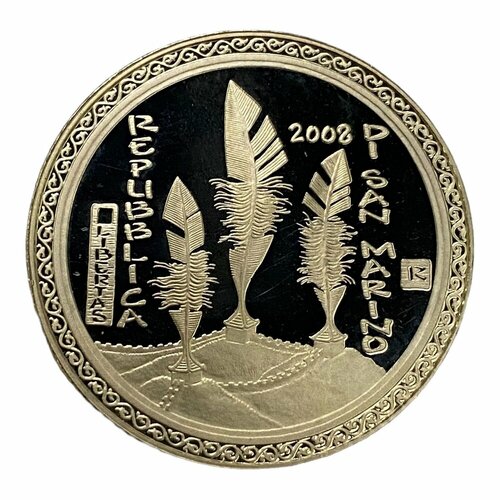 Сан-Марино 5 евро 2008 г. (XXIX летние Олимпийские Игры, Пекин 2008) (Proof) клуб нумизмат монета 5 евро сан марино 2005 года серебро зимняя олимпиада в турине