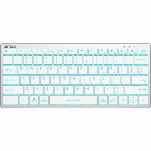 Клавиатура A4Tech Fstyler FX61 белыйсиний 313200₽