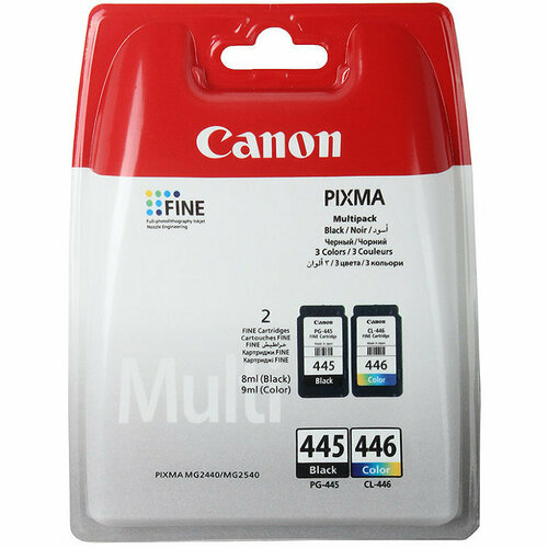 Картридж CANON PG-445+CL-446 к Pixma MG2440/2540 набор цветной +черный картридж canon pg 445 cl 446 multipack 8283b004