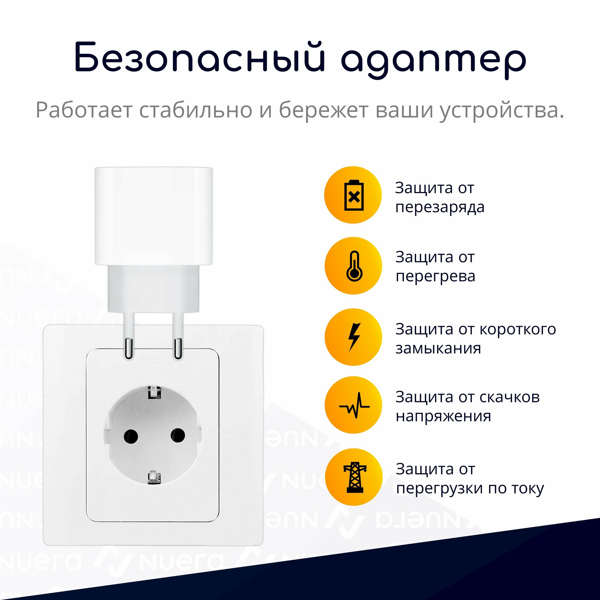 Комплект: беспроводная зарядка для iPhone и AirPods с MagSafe (15 Вт) + блок питания Type-C (25 Вт) / Original Drop