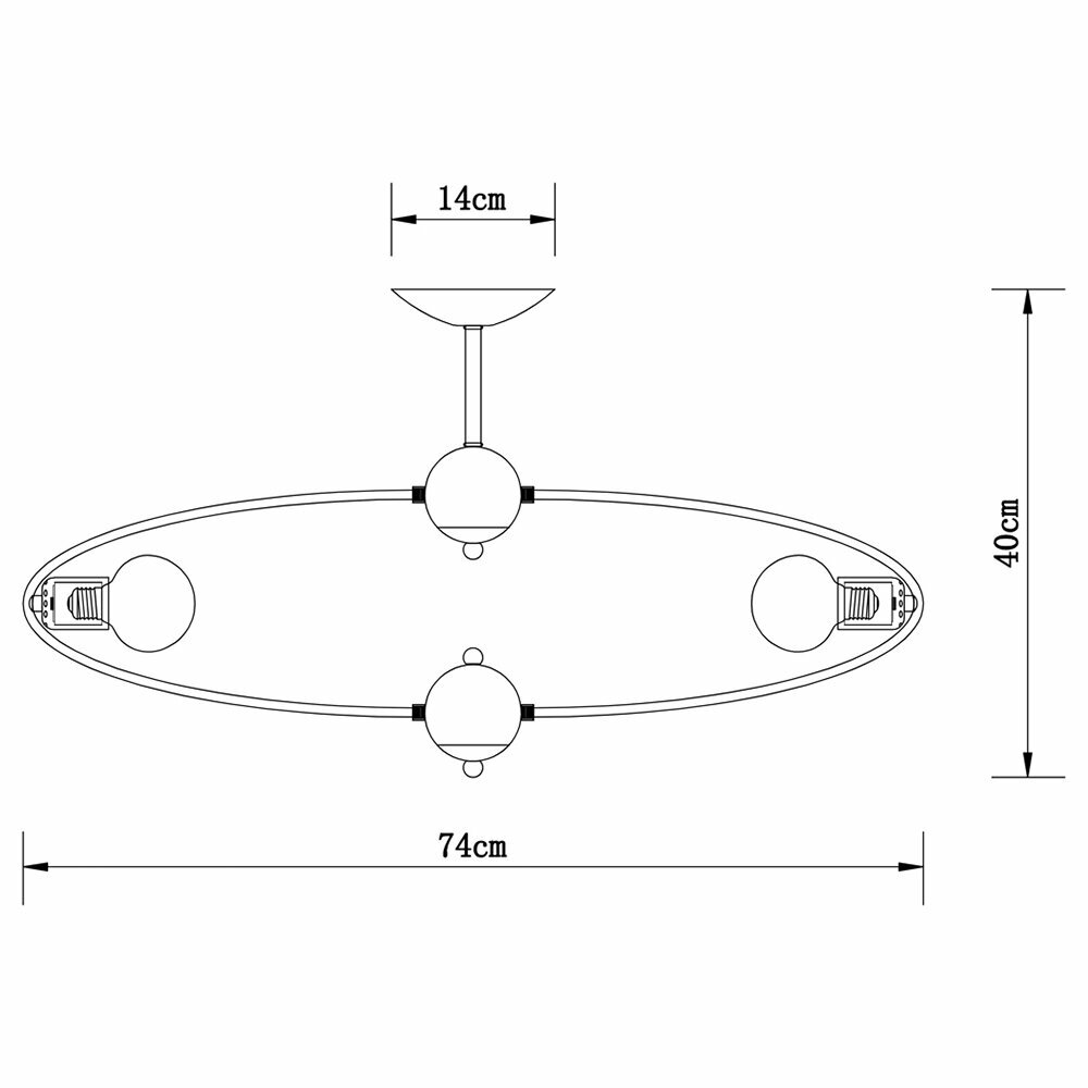 люстра потолочная ART LAMP Glasgow 8х40Вт E27 металл крашеный черный Arte Lamp - фото №6