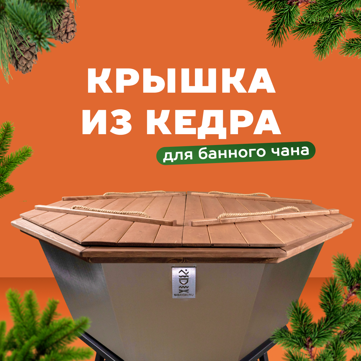 Крышка из алтайского кедра