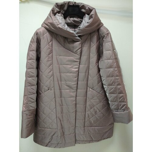 Куртка Baronia, размер 54, розовый куртка timezone демисезон зима удлиненная силуэт прямой капюшон несъемный капюшон карманы подкладка размер xs черный