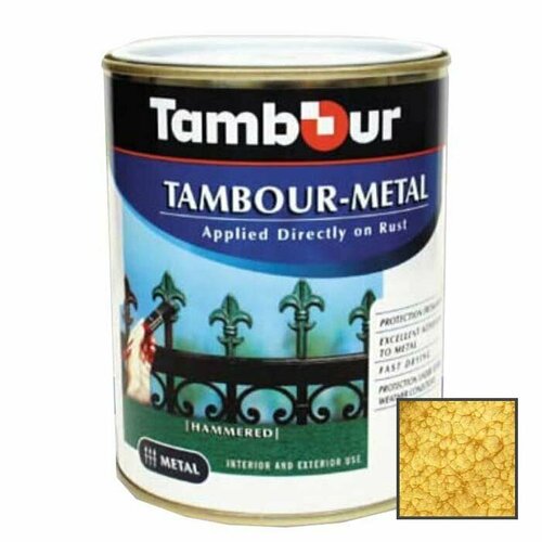 Эмаль-грунт по ржавчине Tambour Metal молотковая глянцевая медь (543-317) 0,75 кг эмаль грунт по металлу текс ржаво stop профи молотковая полуглянцевая 0 5кг черный