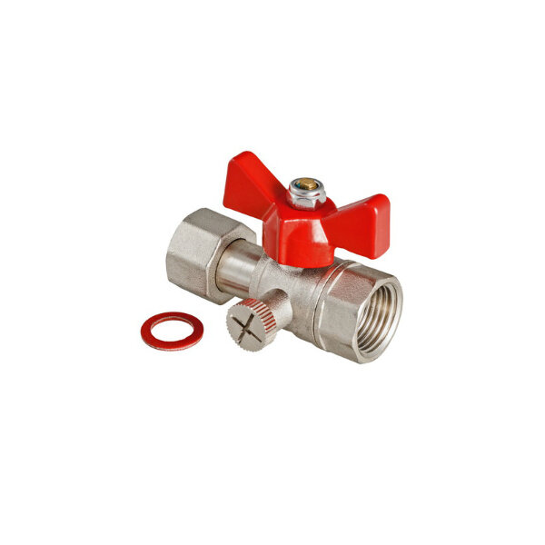 фото VALTEC Кран шаровой VALTEC для подключения манометра 1/2" ВР VT.807. N.0404