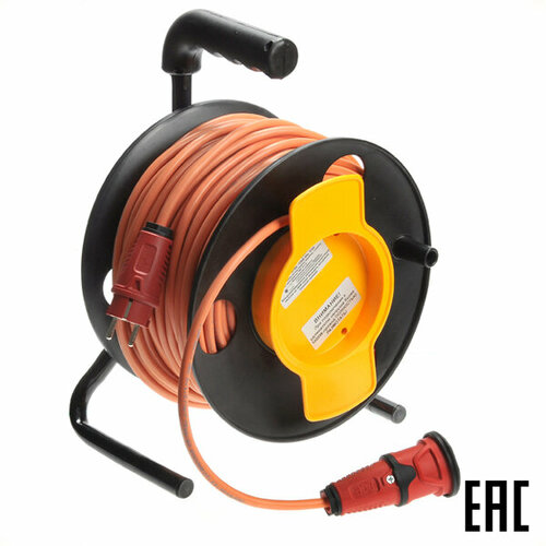 Удлинитель на пластиковой катушке 1роз. 