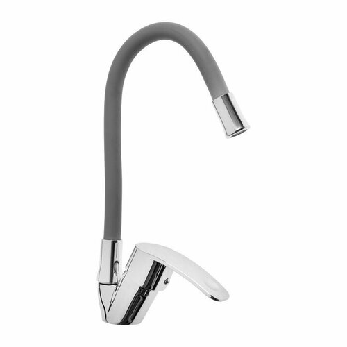 Смеситель для кухни СоюзКран 567-114 однорычажный гибкий излив цинк серыйхром 2355₽