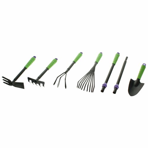 Набор ручных инструментов PALISAD 7 предметов набор садовых инструментов мотыга совок рыхлитель грабли