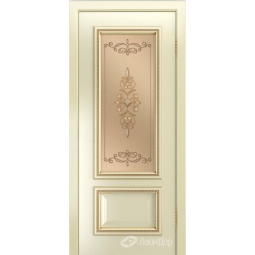 Межкомнатная дверь Лайндор Виолетта Color стекло Эрика