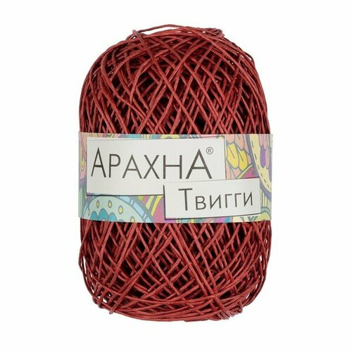 Пряжа ARACHNA Twiggy 100% целлюлоза 5 шт. х 50 г 80 м цв. №02 брусничный (Twiggy-№02 брусничный)