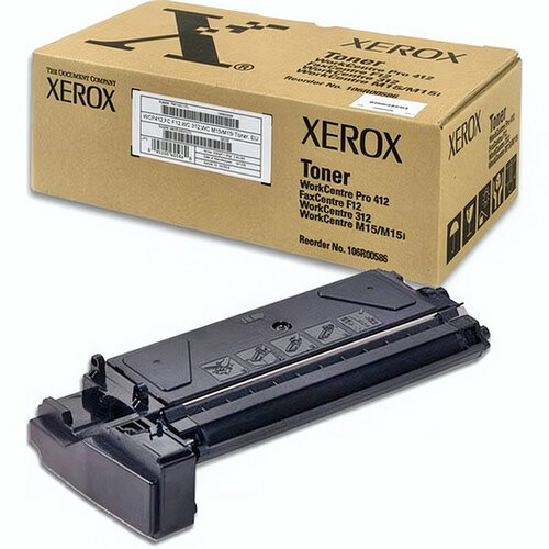 картридж xerox 106r00586 6000 стр черный 106R00586 Тонер-картридж Xerox WC 312/M15/M15i