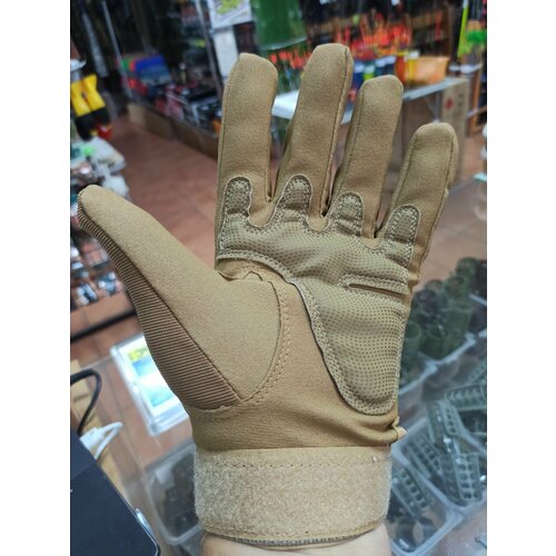 фото Перчатки тактические, военные, армейские, бежевые, защитные, противоударные нет бренда