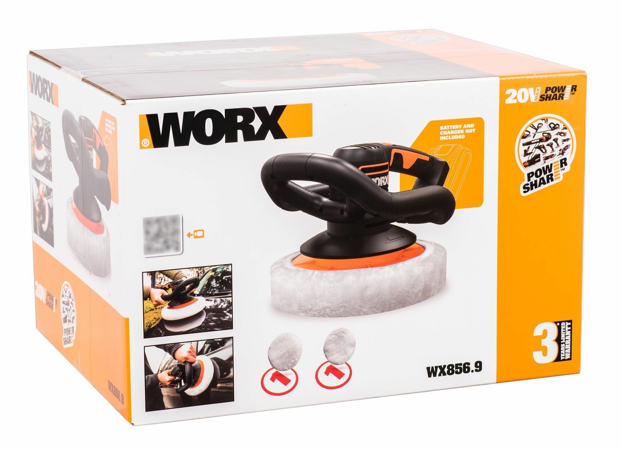 Полировальная машина WORX 20V аккумуляторная - фото №16