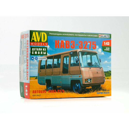 4061 AVD Автобус КАВЗ-3275 (1:43) 502 цианакрилатный клей для стекла металла пластика