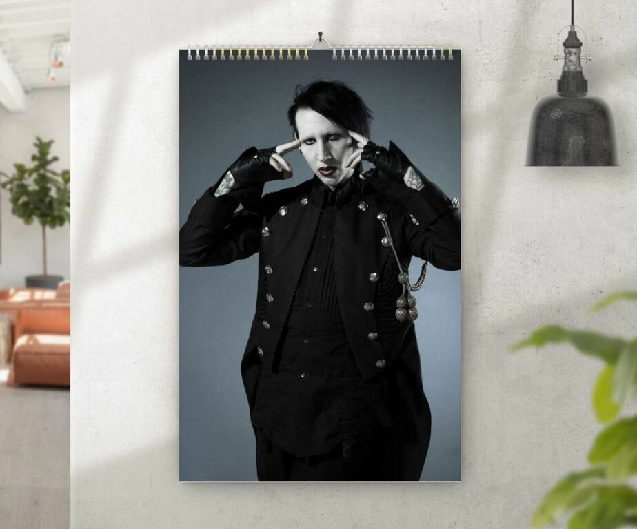 Календарь перекидной Marilyn Manson, Мэрилин Мэнсон №30, А4
