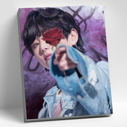 Картина по номерам 40 × 50 см «Bts Ким Тэ Хён» 25 цветов картина по номерам 40х50 см ким тэ хён