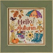 Hello Autumn (Здравствуй осень) #MH142323 Mill Hill Набор для вышивания 13.3 x 13.3 см Счетный крест