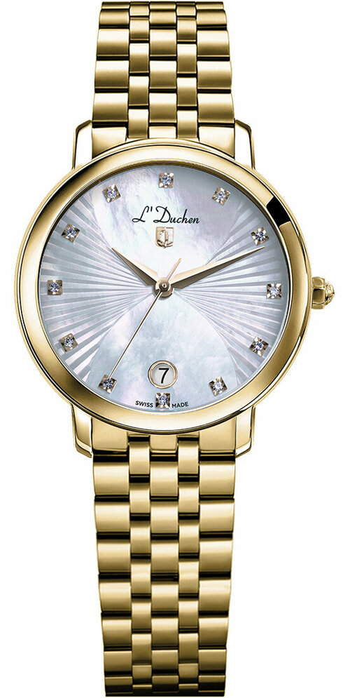 Наручные часы LDuchen 60870, бирюзовый, золотой
