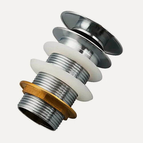 Изображение товара Донный клапан , Frap F65-3, автоматический, хромированный, латунь