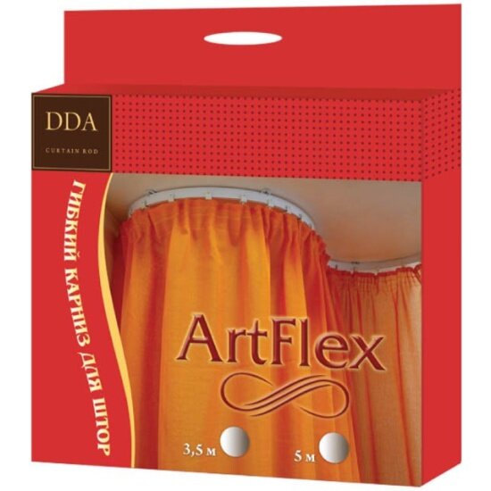 Карниз для штор гибкий Arco Doro DDA ArtFlex белый, 3.5 м