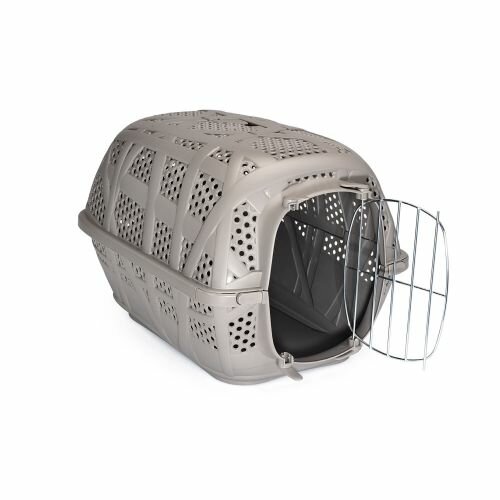 фото Переноска IMAC CARRY SPORT, темно-серый, с метал. дверью, 48,5х34х32 см (80980M)