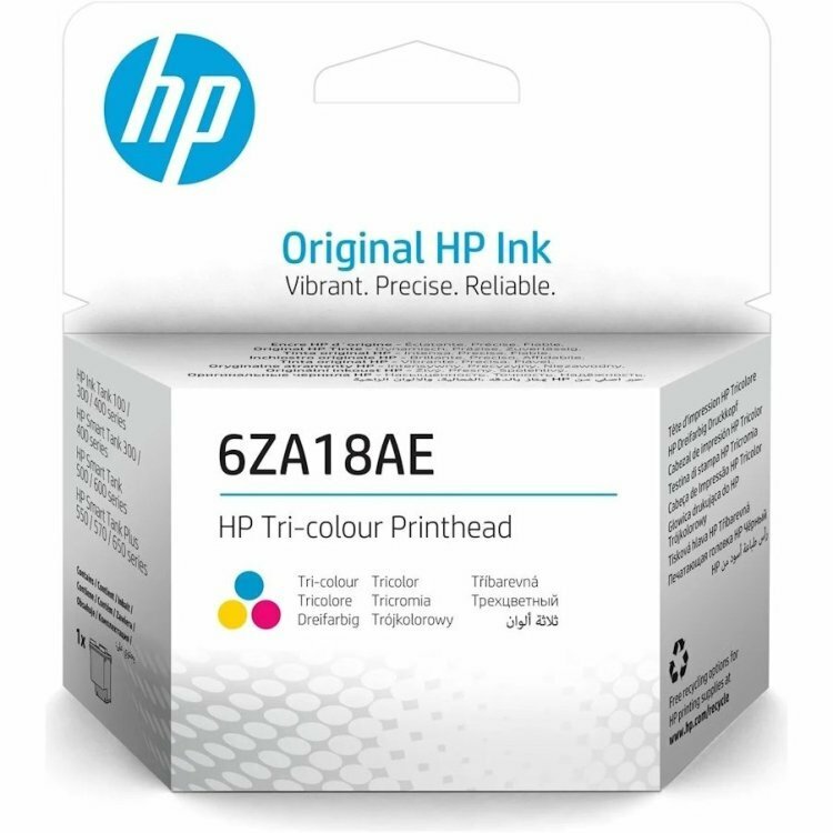 Печатающая головка HP 6ZA18AE для принтеров HP Smart Tank 500, 515, 530, 615 (О) цветная