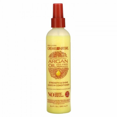 Creme Of Nature, Argan Oil, Strength & Shine Leave-In Conditioner, 8.4 fl oz (250 ml)