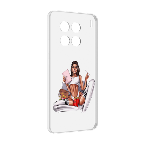 Чехол MyPads Модная-иллюстрация-девушки женский для Vivo X90 Pro задняя-панель-накладка-бампер чехол mypads девушки женский для vivo x90 задняя панель накладка бампер