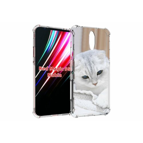 Чехол MyPads кошка чаузи для ZTE Nubia Red Magic 1 5G задняя-панель-накладка-бампер