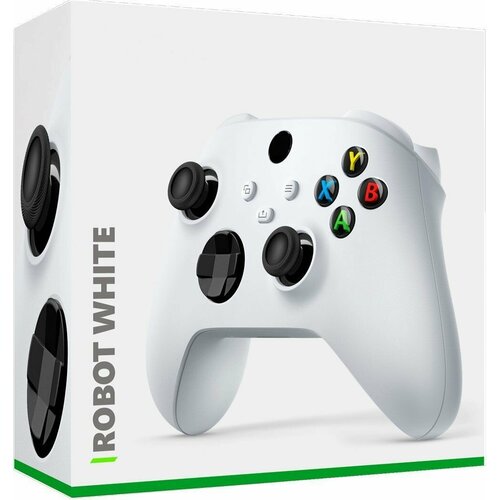 Джойстик беспроводной Xbox Wireless Controller Robot White модель 1914 совместим с Xbox OneSeries XS PC ПК Android iOS TV 699000₽