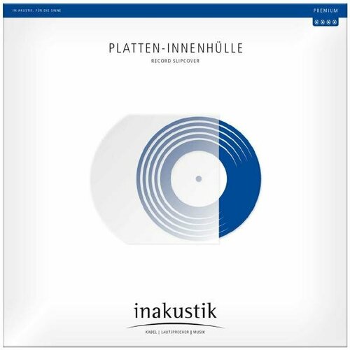 Конверт для виниловых пластинок Inakustik Premium LP Sleeves Record Slipcover антистатический конверт inakustik 004528005 record slipcover