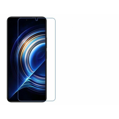 Защитная пленка MyPads Forti Film для телефона Xiaomi Poco F4 GT / Redmi K50 Gaming глянцевая чехол бампер mypads culture perimetrali на xiaomi poco f4 gt redmi k50 gaming из силикона со вставкой из эко кожи с декоративной прошивкой синий