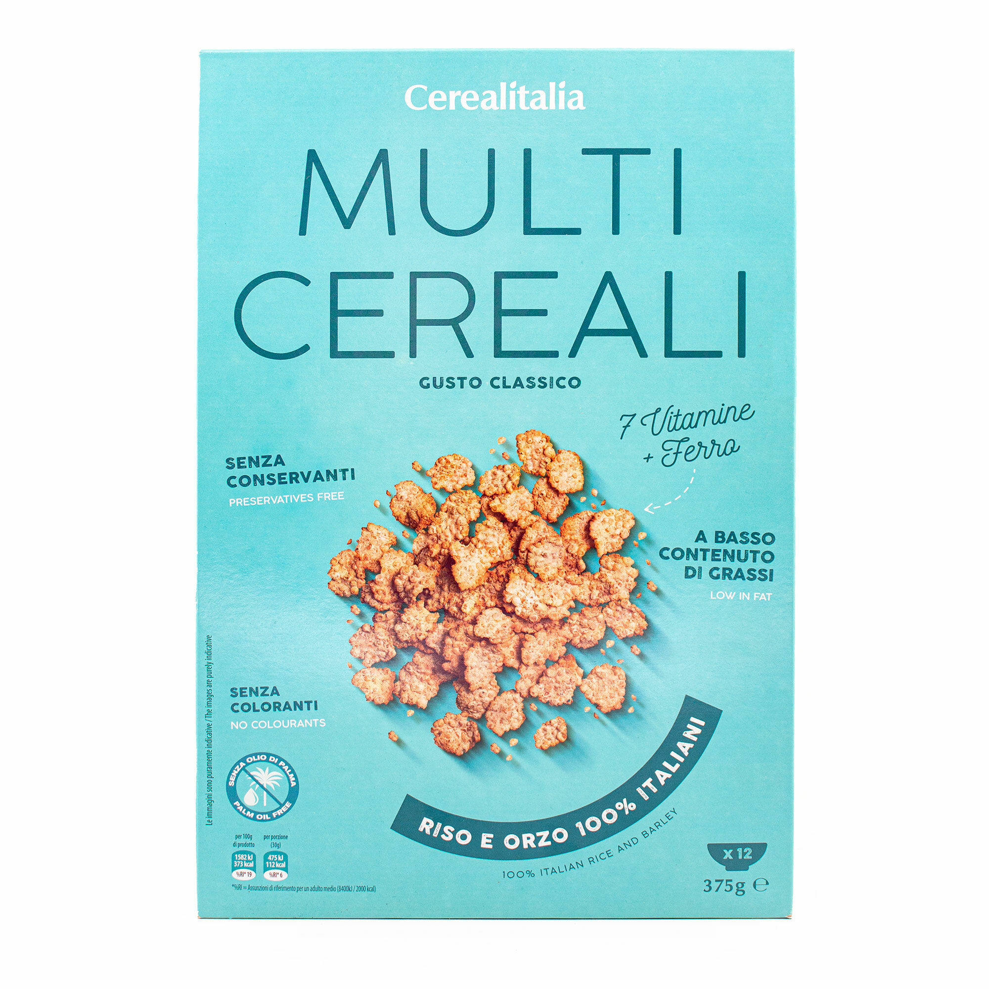 Сухой завтрак Мультизлак с классическим вкусом CEREALITALIA, 0,375 кг - фотография № 1