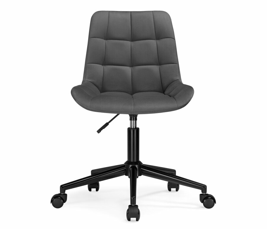 Компьютерное кресло Woodville Честер темно-серый велюр velutto 32 / черный - фотография № 2