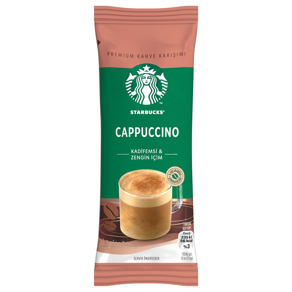 Растворимый кофе "Starbucks Cappuccino" в пакетиках, 10 штук - фотография № 2