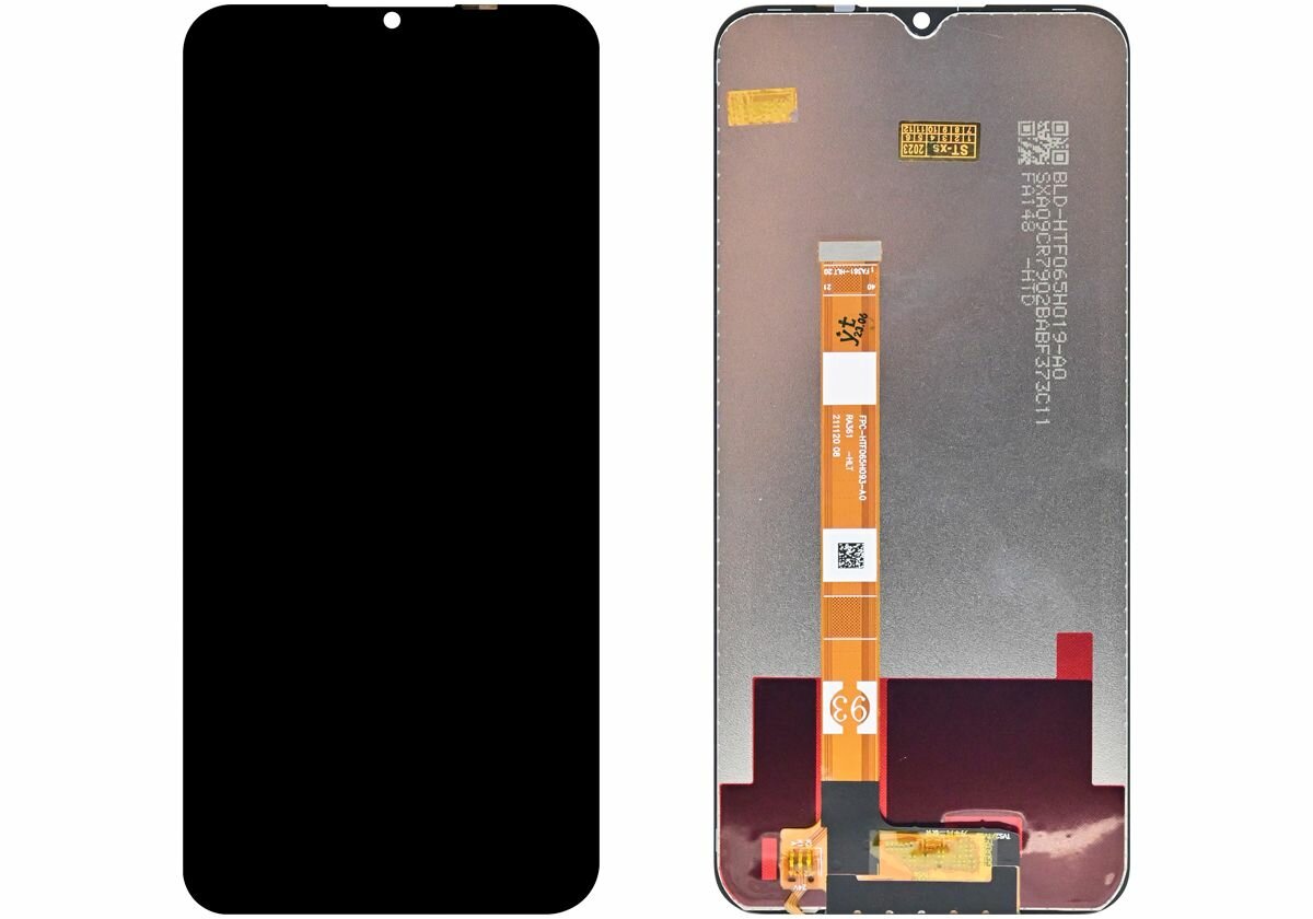 Дисплей для Realme C11 C12 C15 V3 Narzo 20 Narzo 30A Oppo A15 A15s +тачскрин (черный) премиум