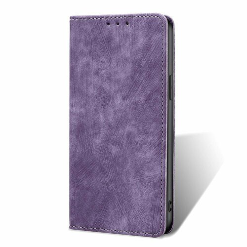 Чехол-книжка MyPads для Samsung Galaxy A03 (SM-A035F) / Самсунг А03 мягкое прикосновение (фиолетовый)