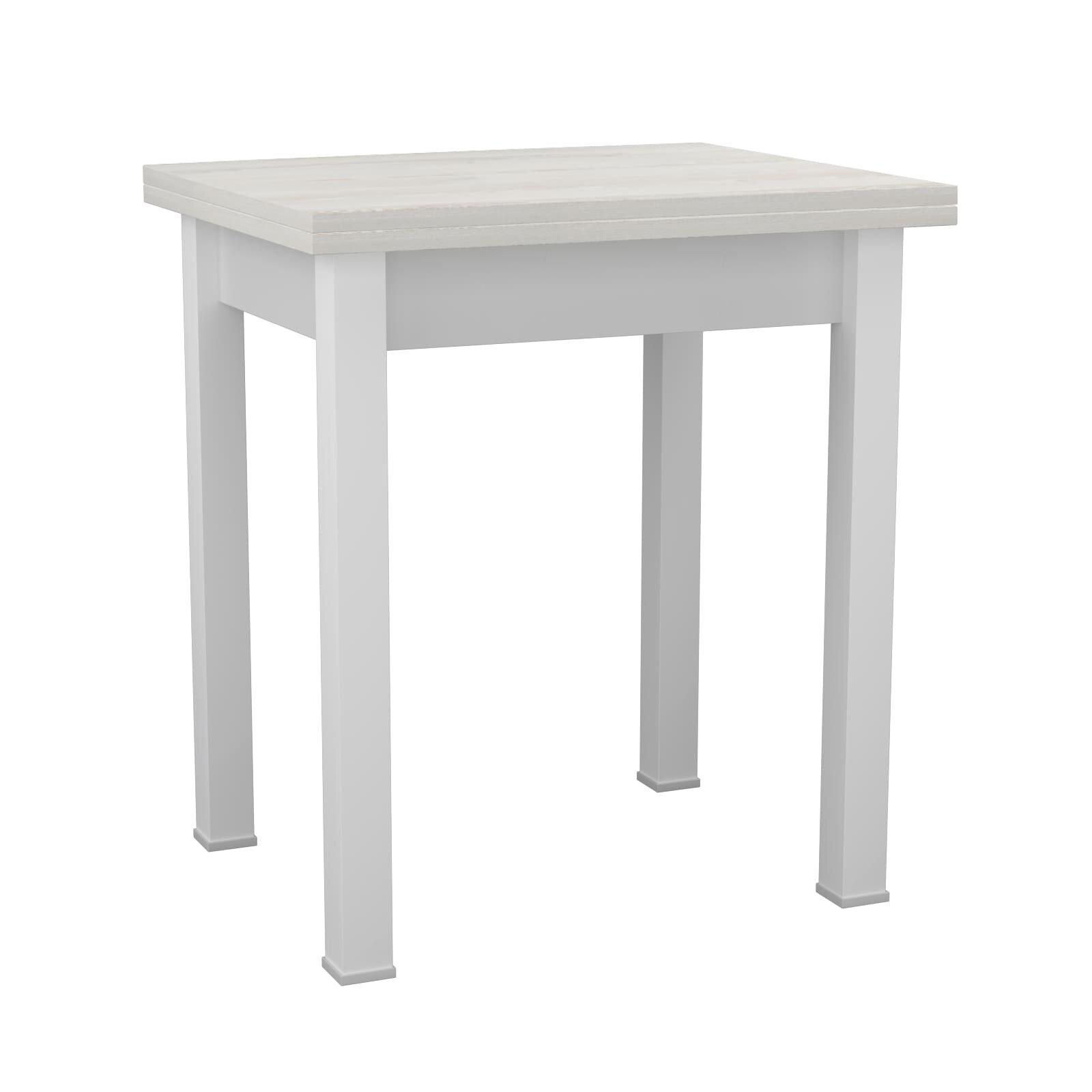 Стол обеденный Боровичи-мебель Компакт раскладной Белый/Сосна белый 86311