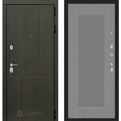 Входная дверь Labirint Urban 30 Амстрод Серый софт рельеф 960x2050, открывание левое входная дверь labirint beton 30 амстрод серый софт рельеф 960x2050 открывание левое