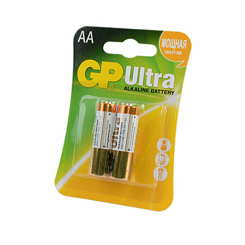 GP Батарейка GP 15A Ultra BL2, 2шт (GP15AU-CR2) элементы питания gp 1604au bc1 ultra